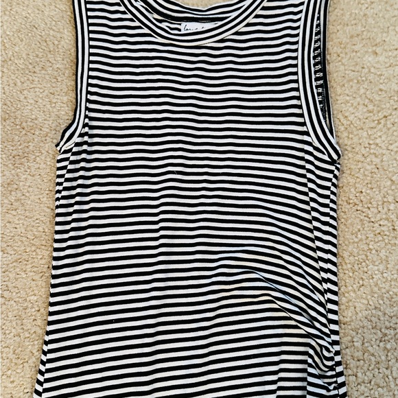 Horizontal Stripe Sleeveless Dress - Picture 3 of 5
